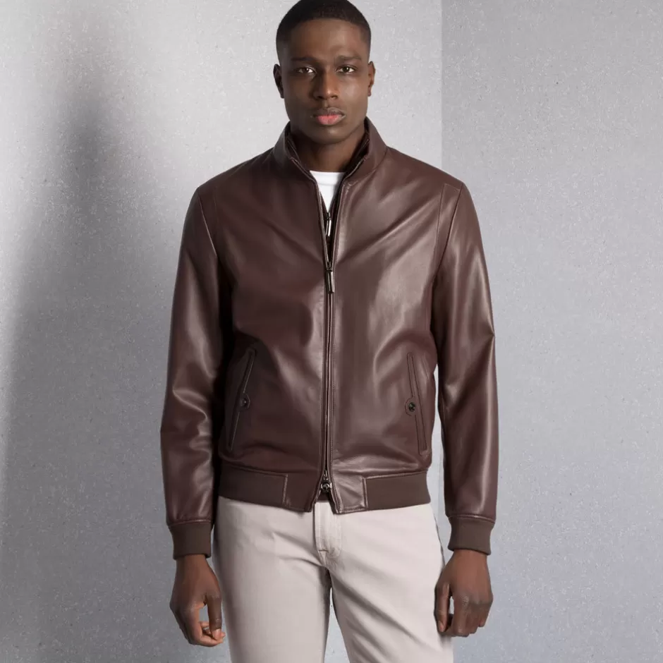 LAMBSKIN LEATHER AND SHEARLING BLOUSON | Stefano Ricci Fashion
