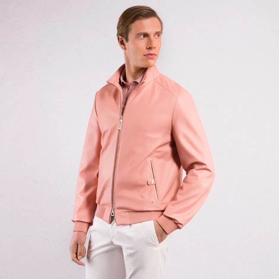 LAMBSKIN LEATHER BLOUSON | Stefano Ricci New