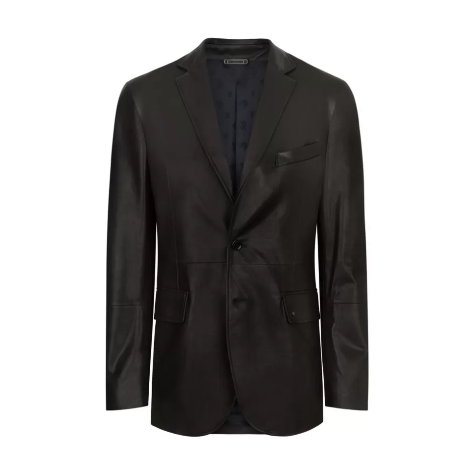 LAMBSKIN LEATHER TWO-BUTTON JACKET | Stefano Ricci Online