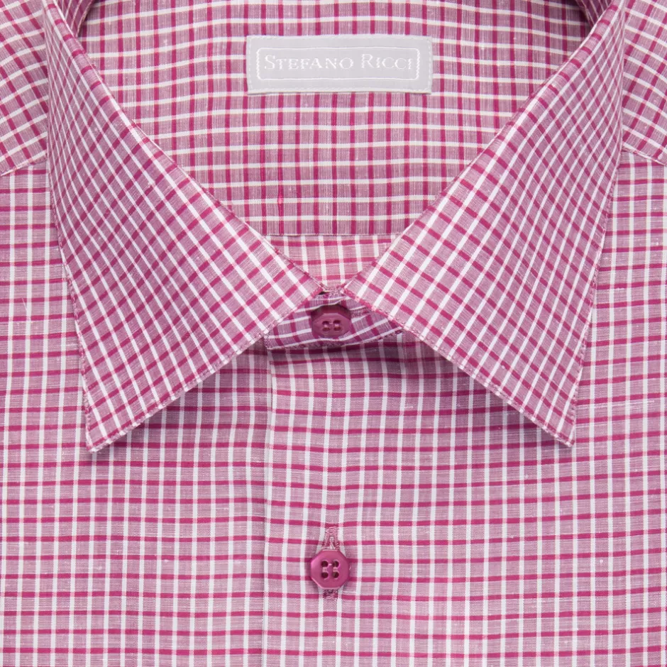 LINEN AND COTTON ALBA SHIRT | Stefano Ricci Outlet