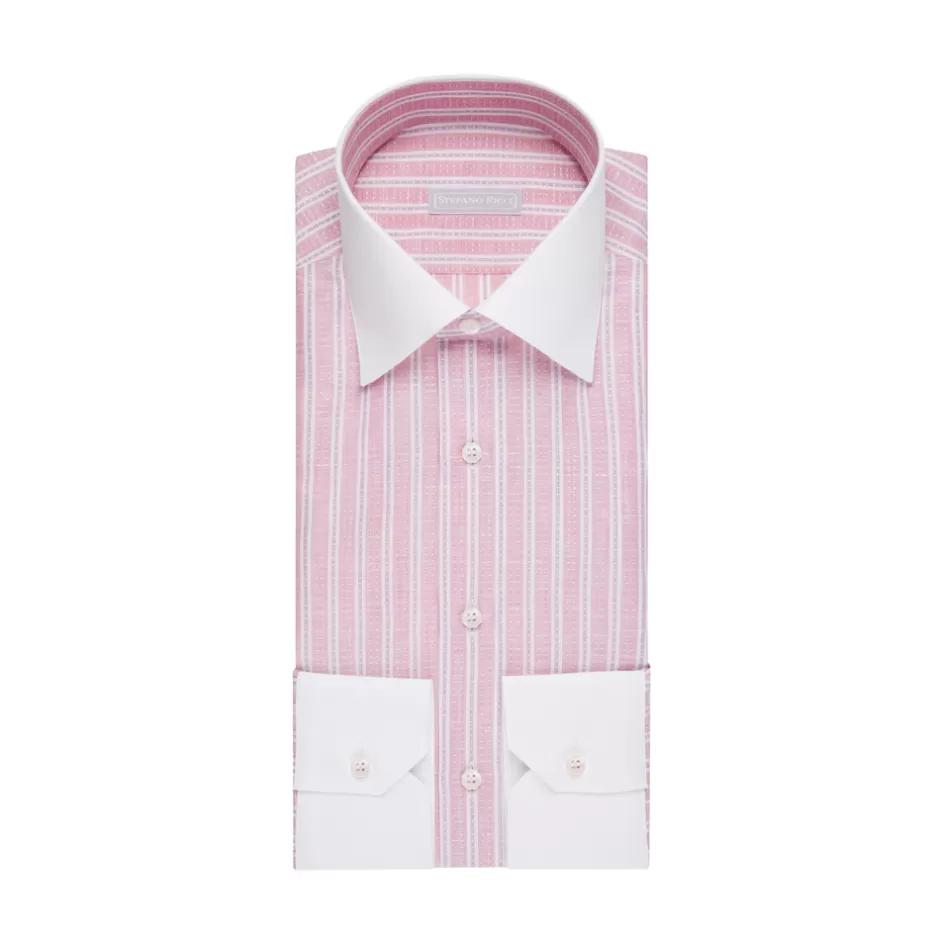 LINEN AND COTTON ASTI SHIRT | Stefano Ricci New