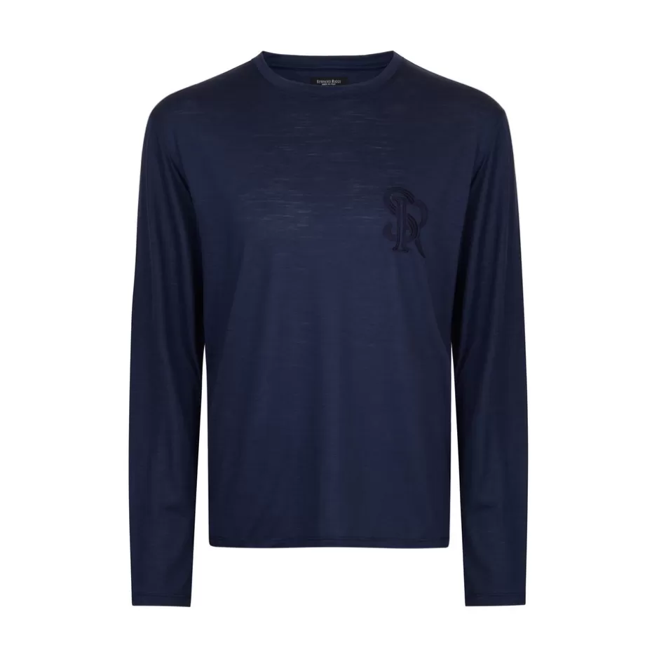 LONG SLEEVE CREWNECK T-SHIRT | Stefano Ricci Shop