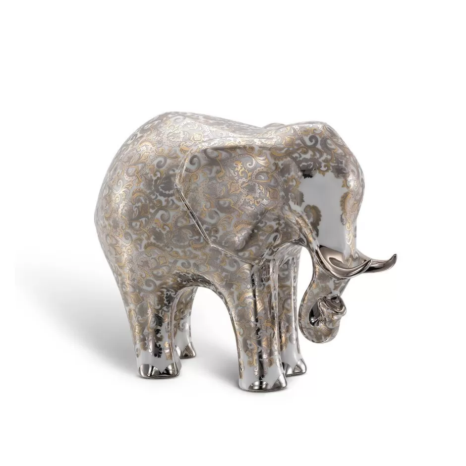 LUXURY SILK LARGE PORCELAIN ELEPHANT ORNAMENT | Stefano Ricci Best