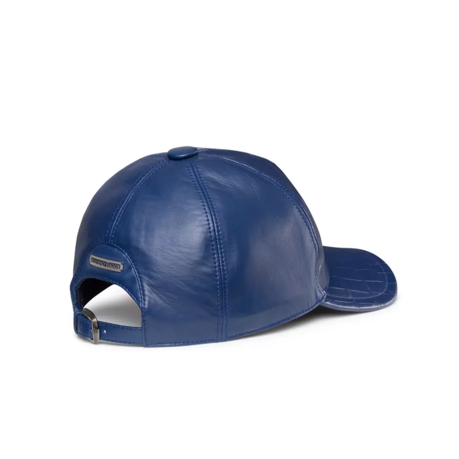 MATTED CROCODILE LEATHER BASEBALL CAP | Stefano Ricci Clearance