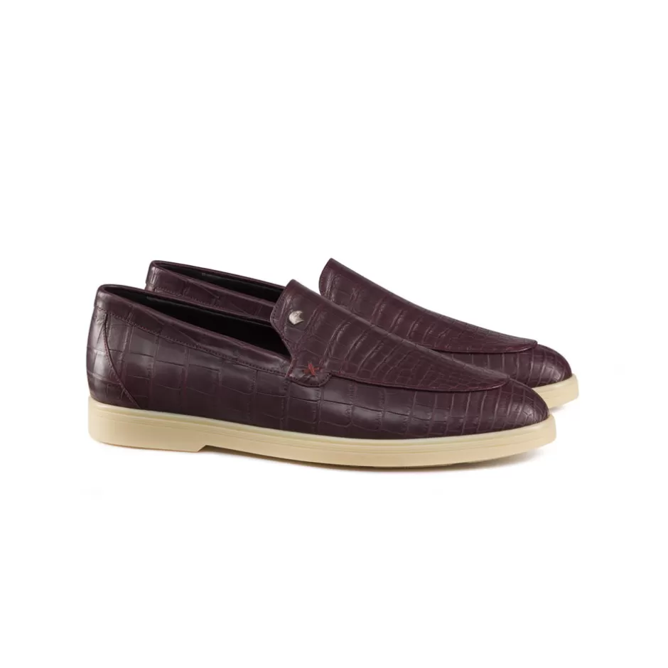 MATTED CROCODILE LEATHER LOAFERS | Stefano Ricci Shop