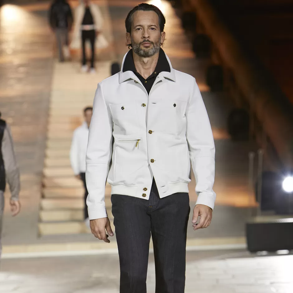 NUBUCK CALFSKIN LEATHER BLOUSON | Stefano Ricci Shop
