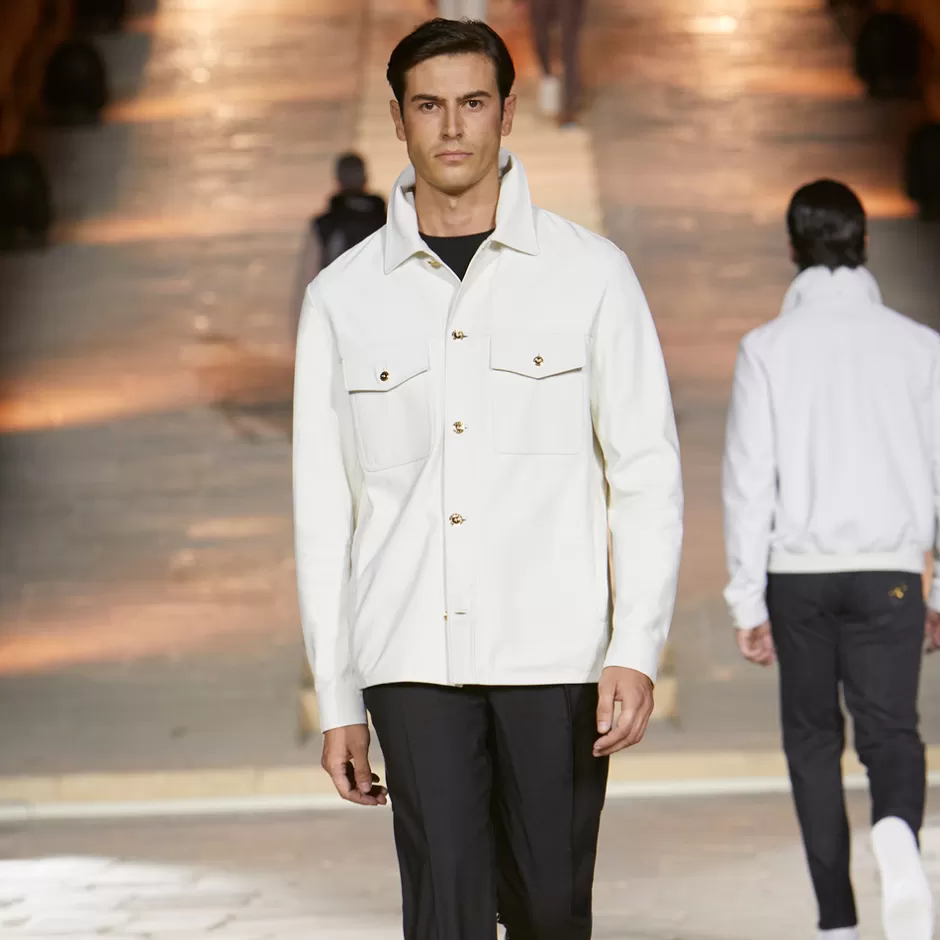 NUBUCK CALFSKIN LEATHER JACKET | Stefano Ricci Hot