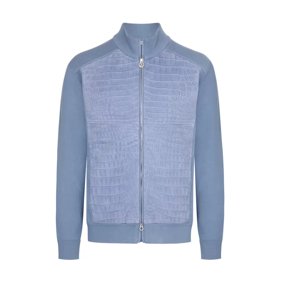 NUBUCK CROCODILE LEATHER BLOUSON | Stefano Ricci Flash Sale