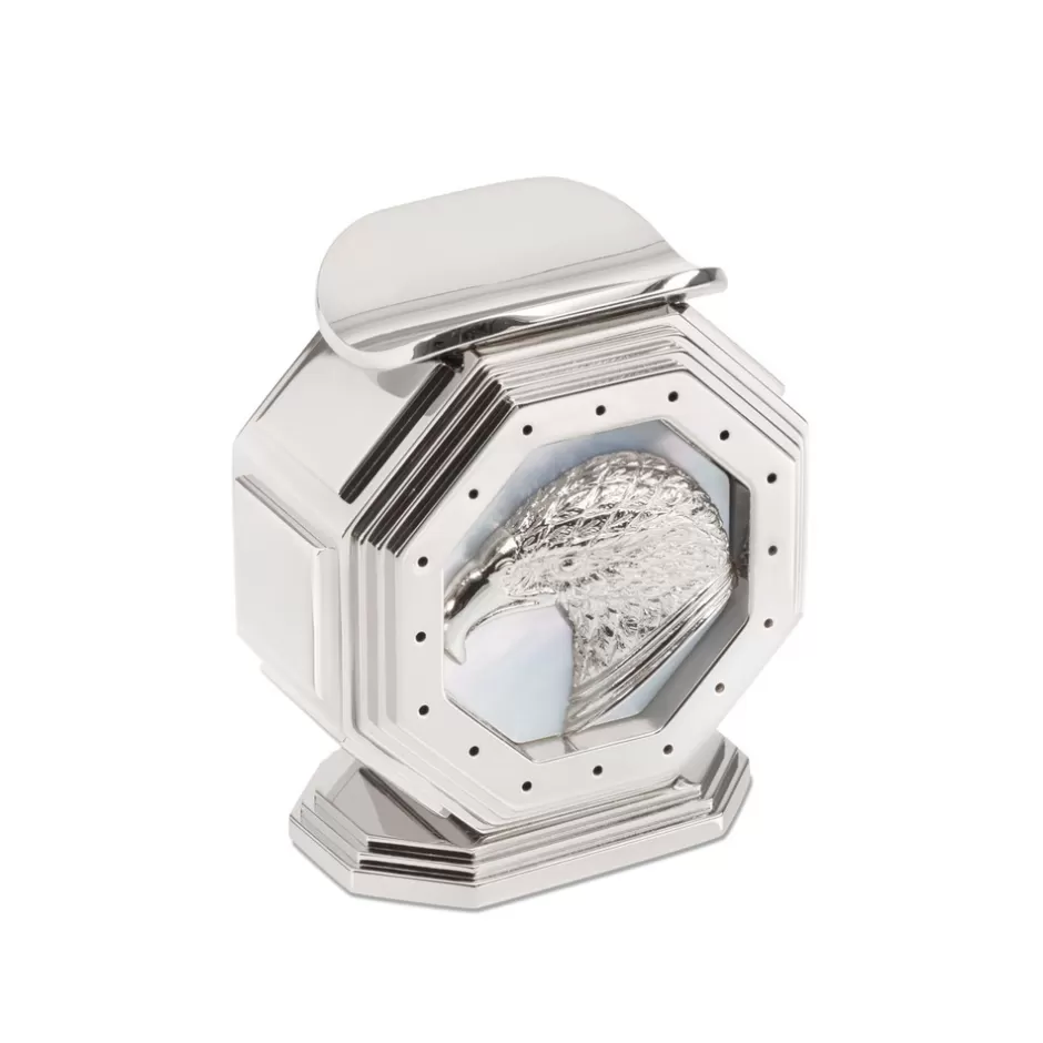 PALLADIUM CIGAR HOLDER WITH MOTHER OF PEARL DETAILS | Stefano Ricci Best Sale