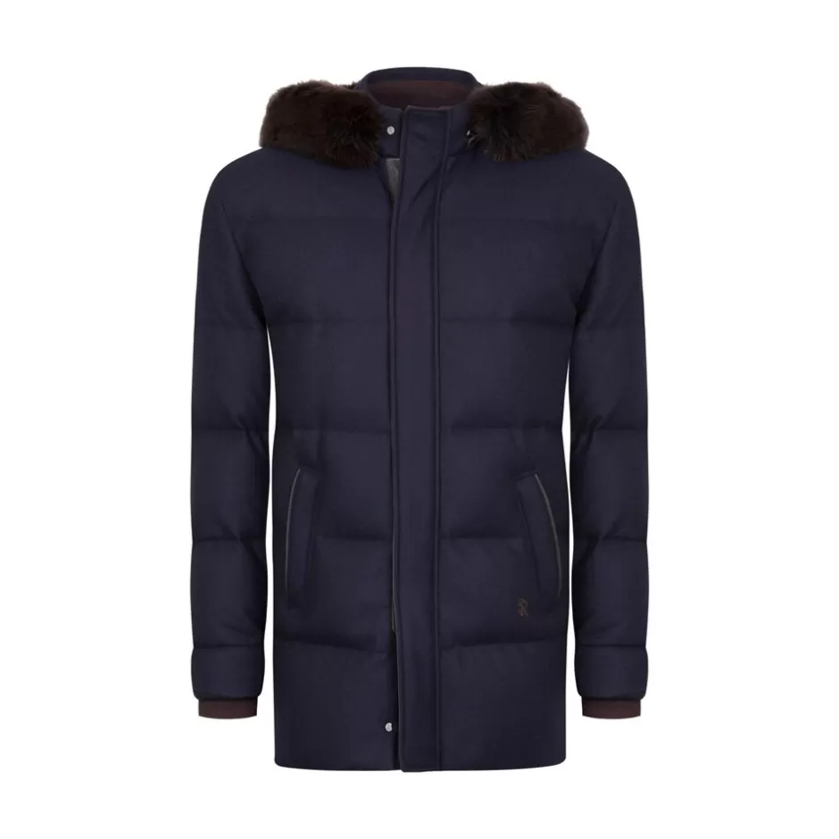 PARKA WITH FOX FUR HOOD | Stefano Ricci Fashion