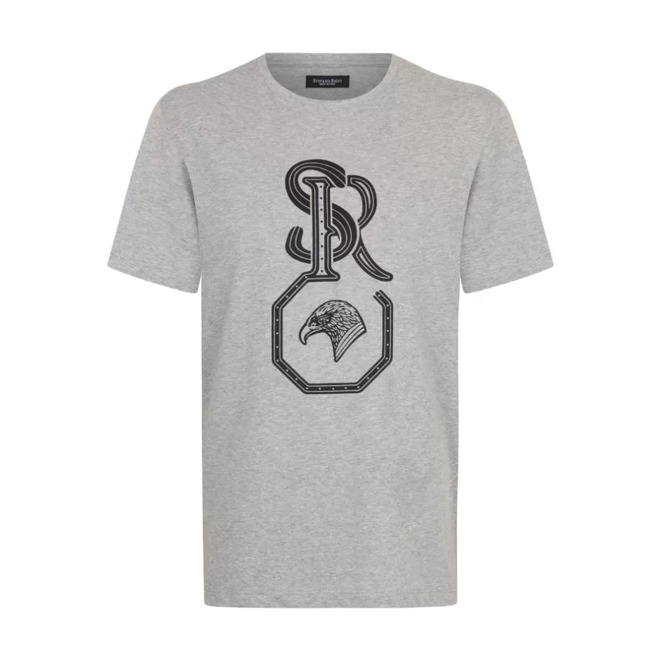 PRINT COTTON T-SHIRT | Stefano Ricci Outlet