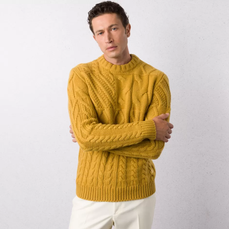 PURE CASHMERE CREWNECK SWEATER | Stefano Ricci Online
