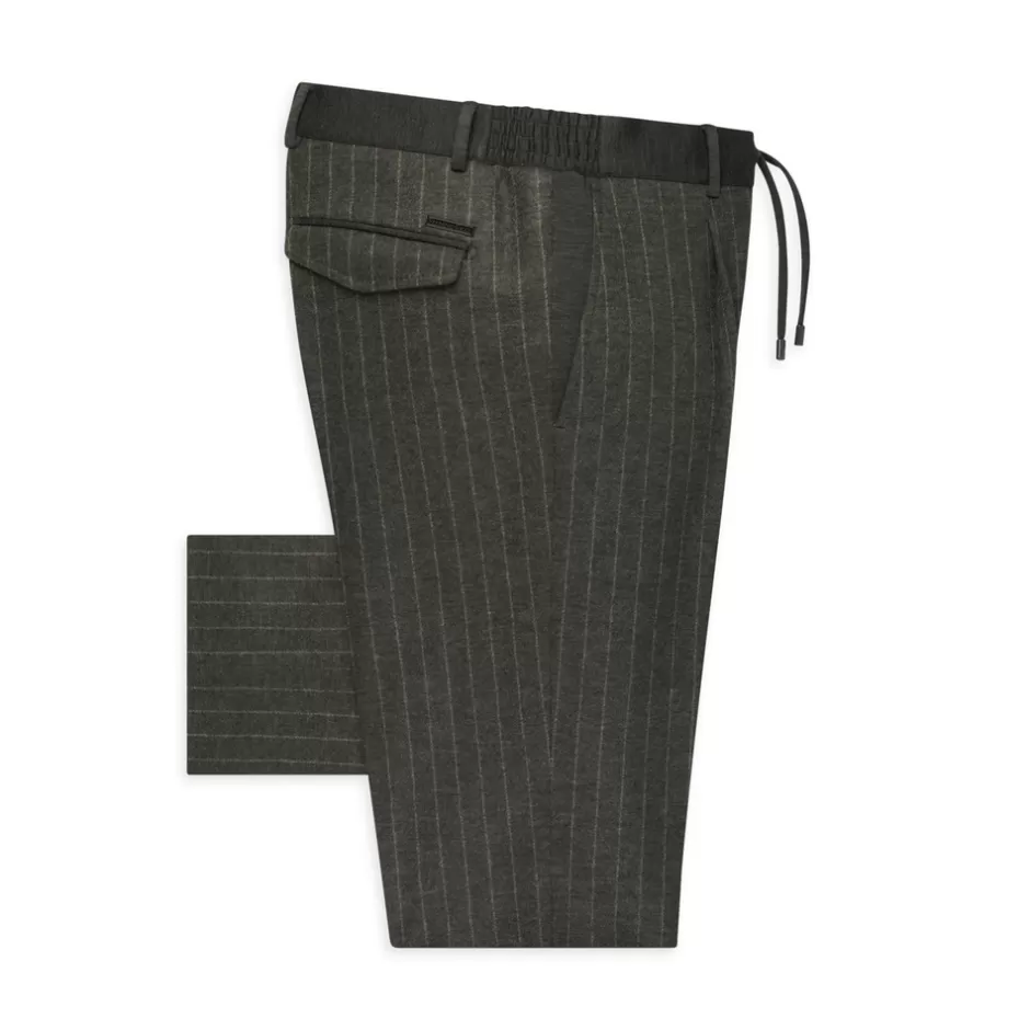 PURE WOOL JERSEY CASUAL TROUSERS | Stefano Ricci Shop