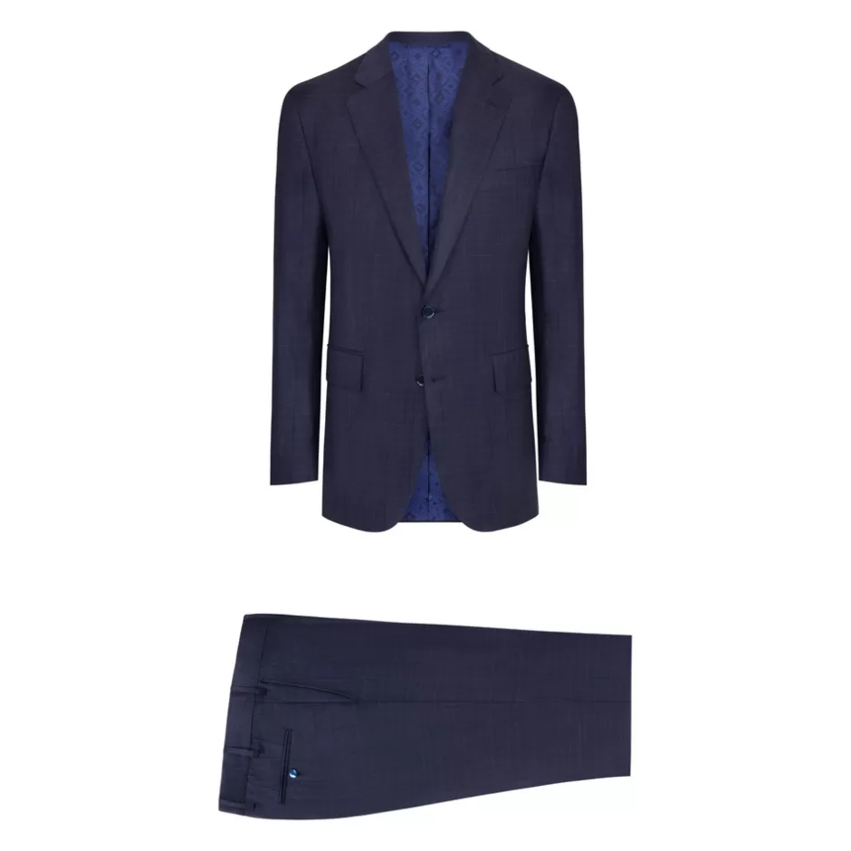 PURE WOOL TWO-BUTTON SUIT | Stefano Ricci New