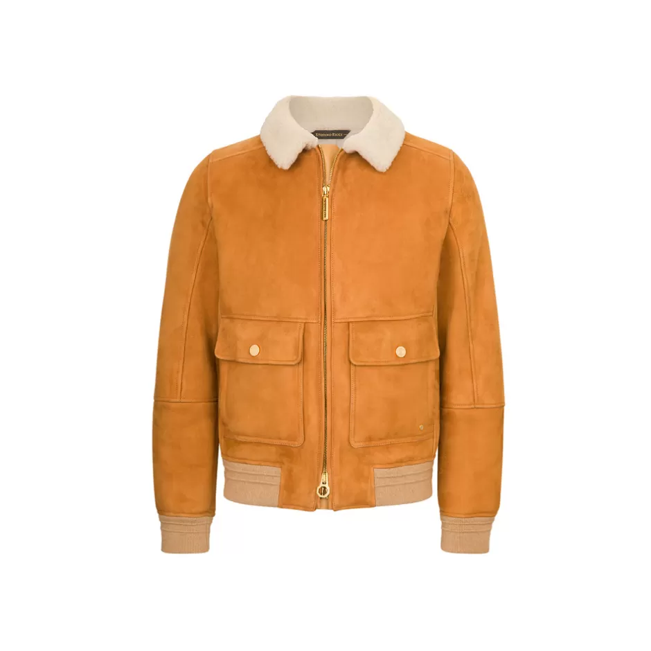 SHEARLING AND LAMBSKIN LEATHER BLOUSON | Stefano Ricci Hot