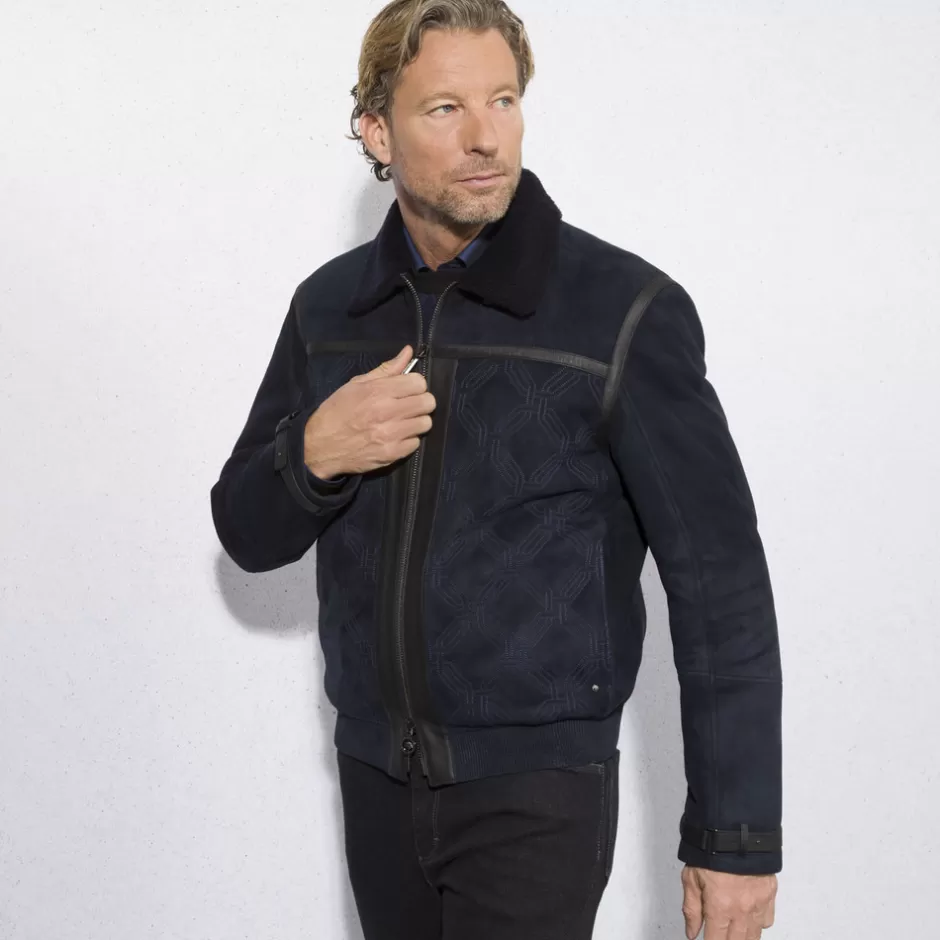 SHEARLING AND LEATHER BLOUSON | Stefano Ricci Clearance