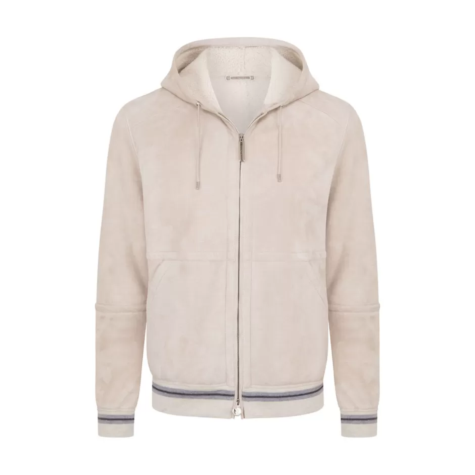SHEARLING HOODED BLOUSON | Stefano Ricci Best