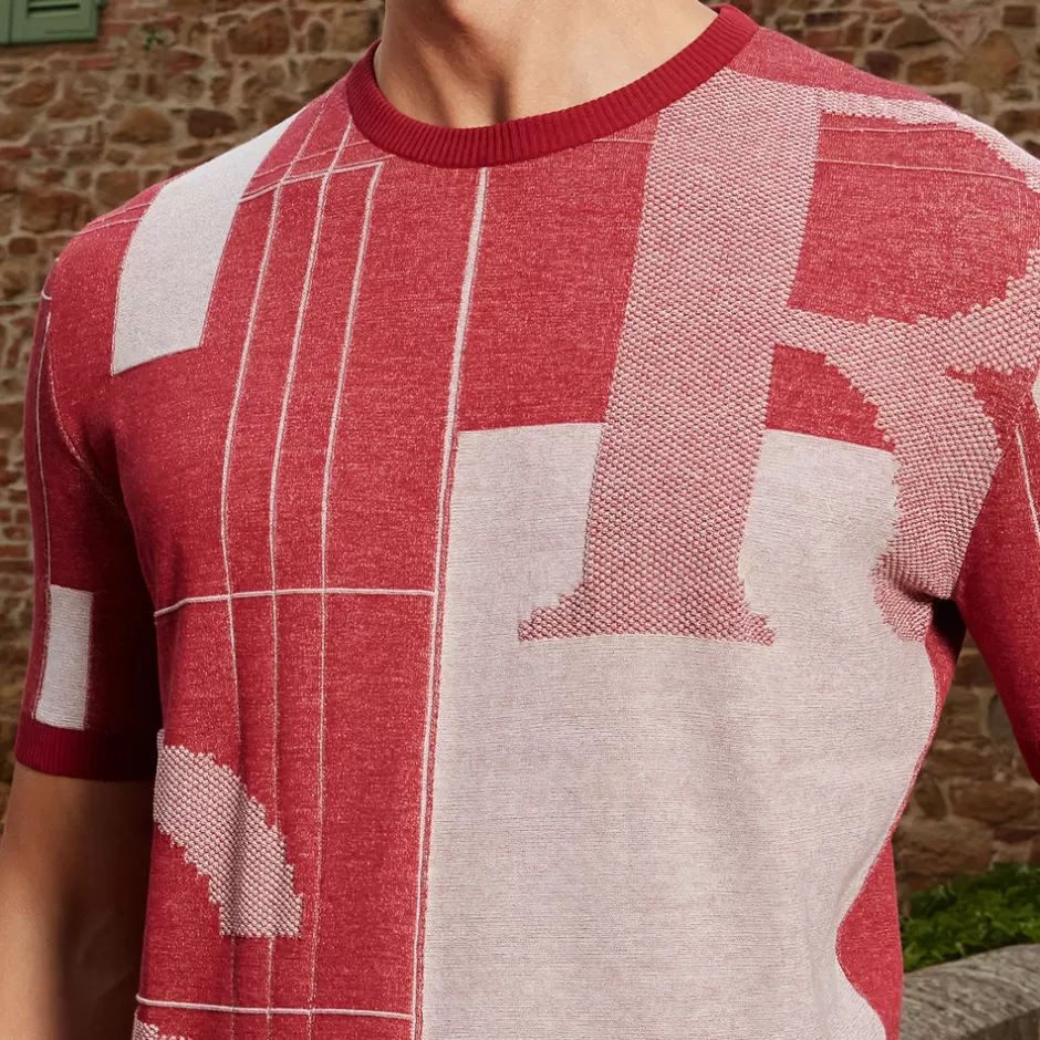 SHORT SLEEVE KNIT CREW NECK | Stefano Ricci Fashion