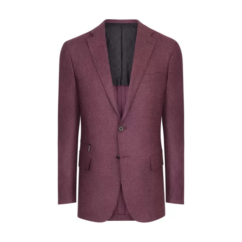 SILK AND CASHMERE TWO-BUTTON DECONSTRUCTED JACKET | Stefano Ricci New