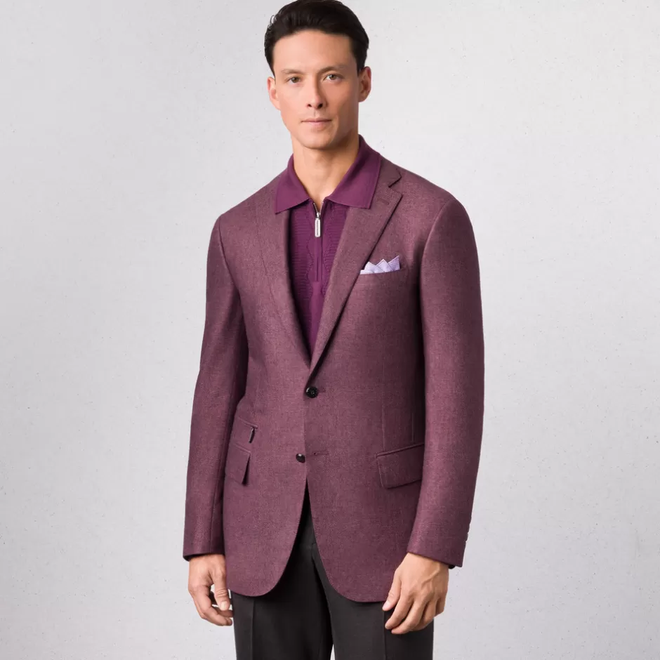 SILK AND CASHMERE TWO-BUTTON DECONSTRUCTED JACKET | Stefano Ricci New
