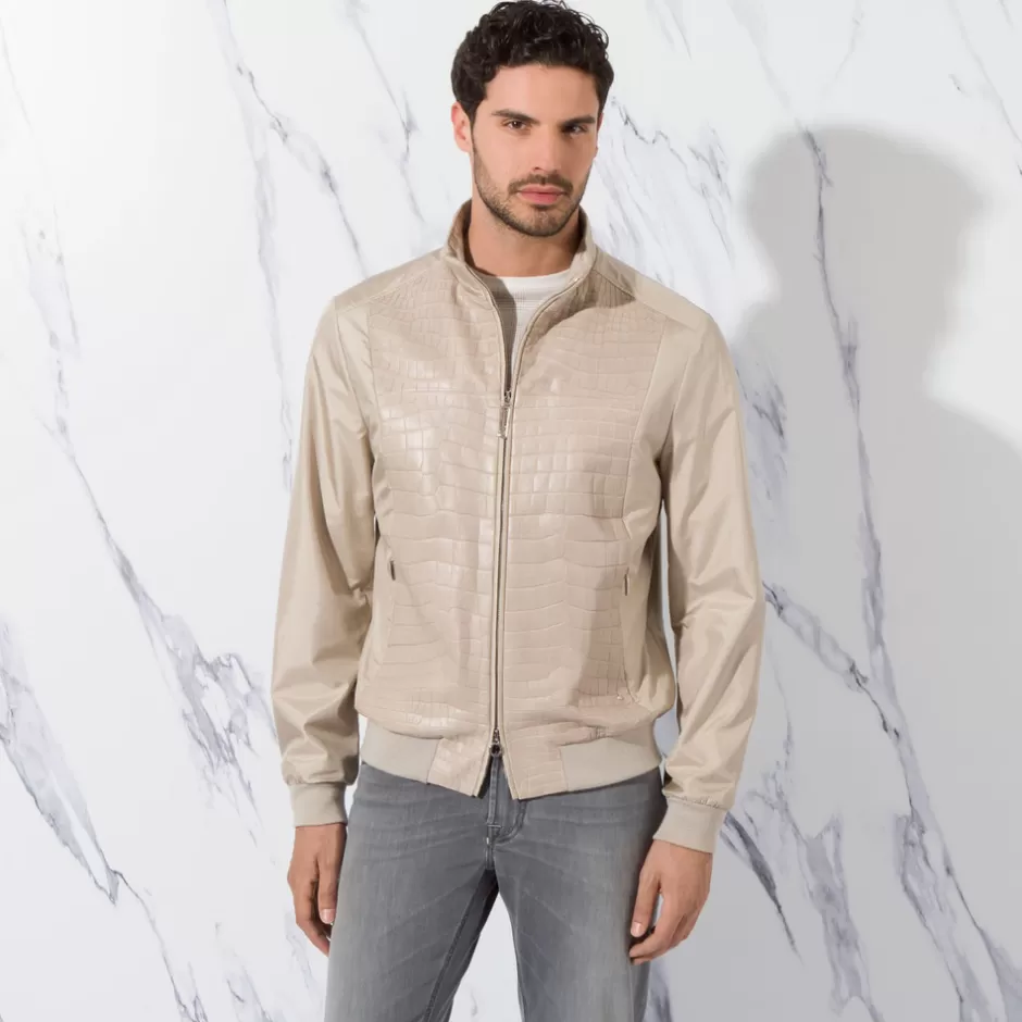 SILK AND CROCODILE BLOUSON | Stefano Ricci Sale