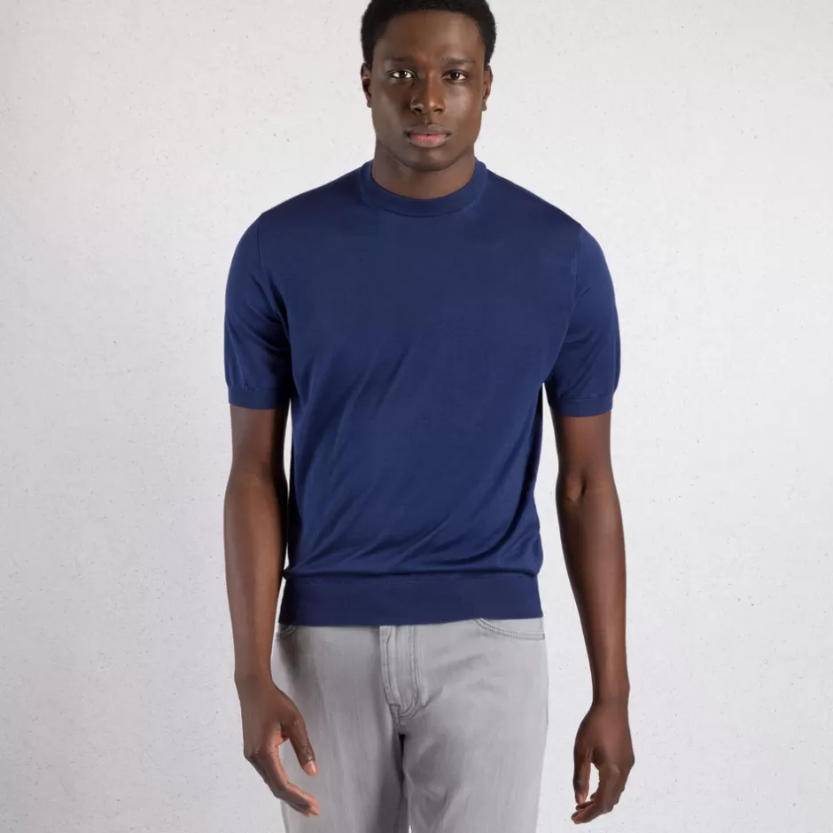 SILK AND CROCODILE CREWNECK SWEATER | Stefano Ricci Sale