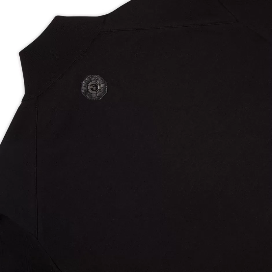 SILK, COTTON AND CROCODILE LEATHER BLOUSON | Stefano Ricci Outlet