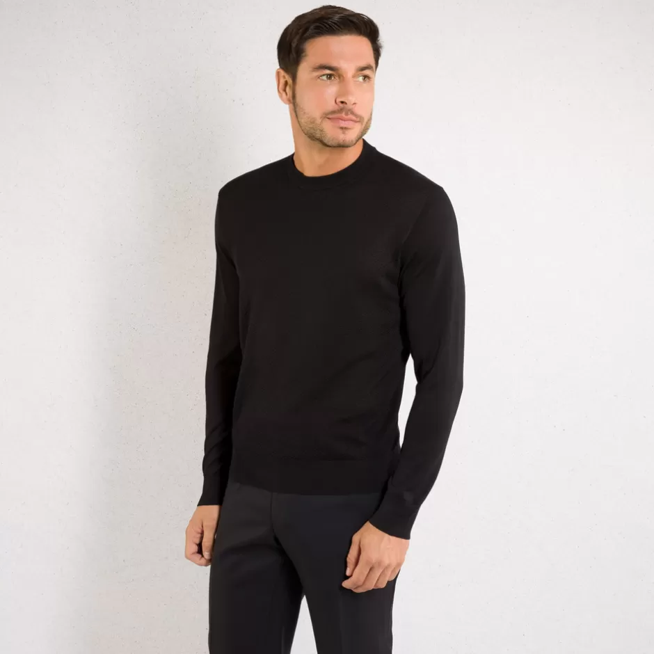 SILK CREW NECK SWEATER | Stefano Ricci Shop