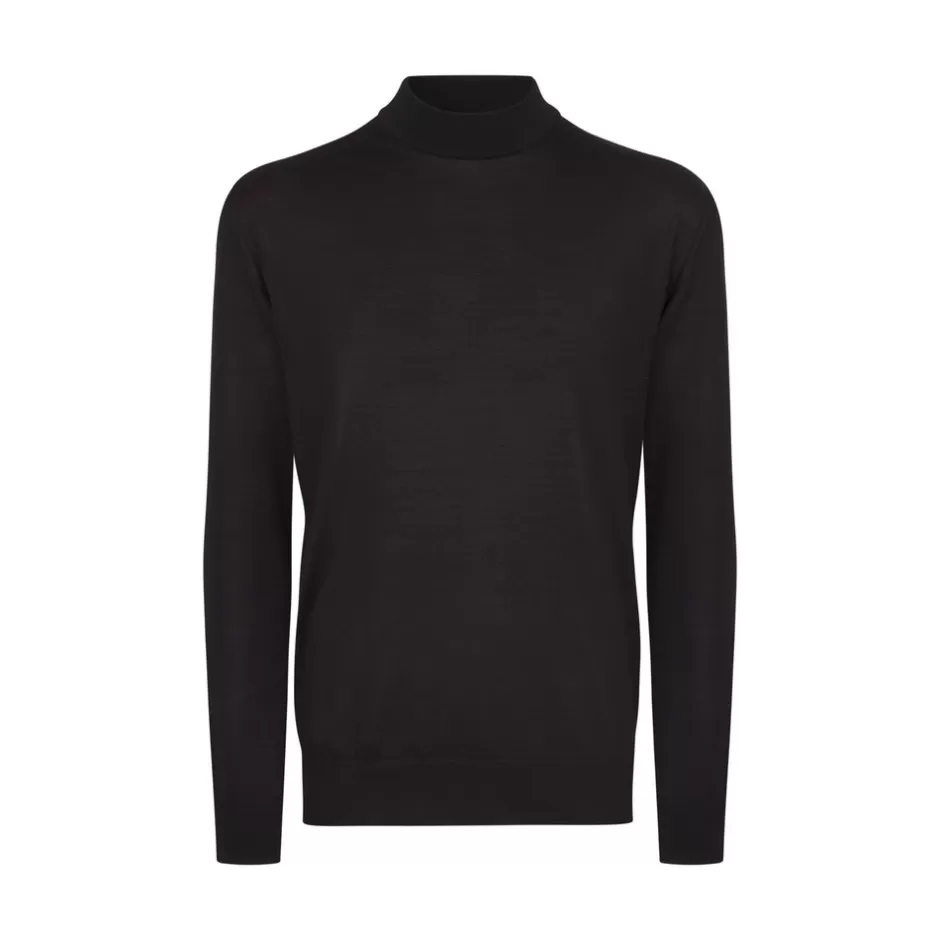 SILK MOCK NECK SWEATER | Stefano Ricci Hot