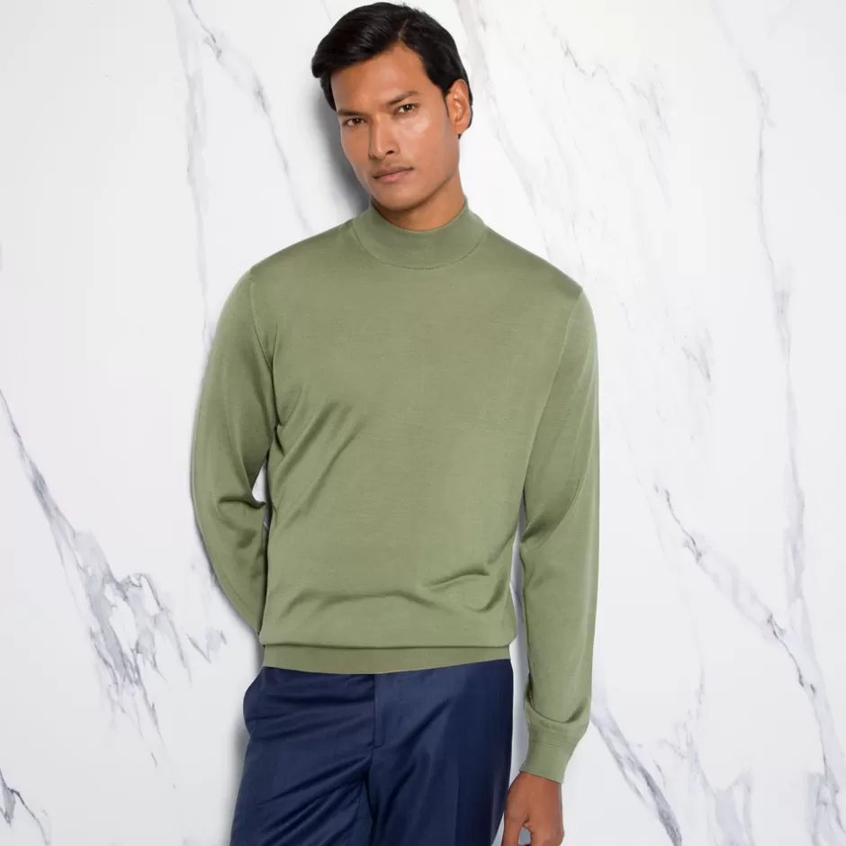 SILK MOCKNECK SWEATER | Stefano Ricci Sale