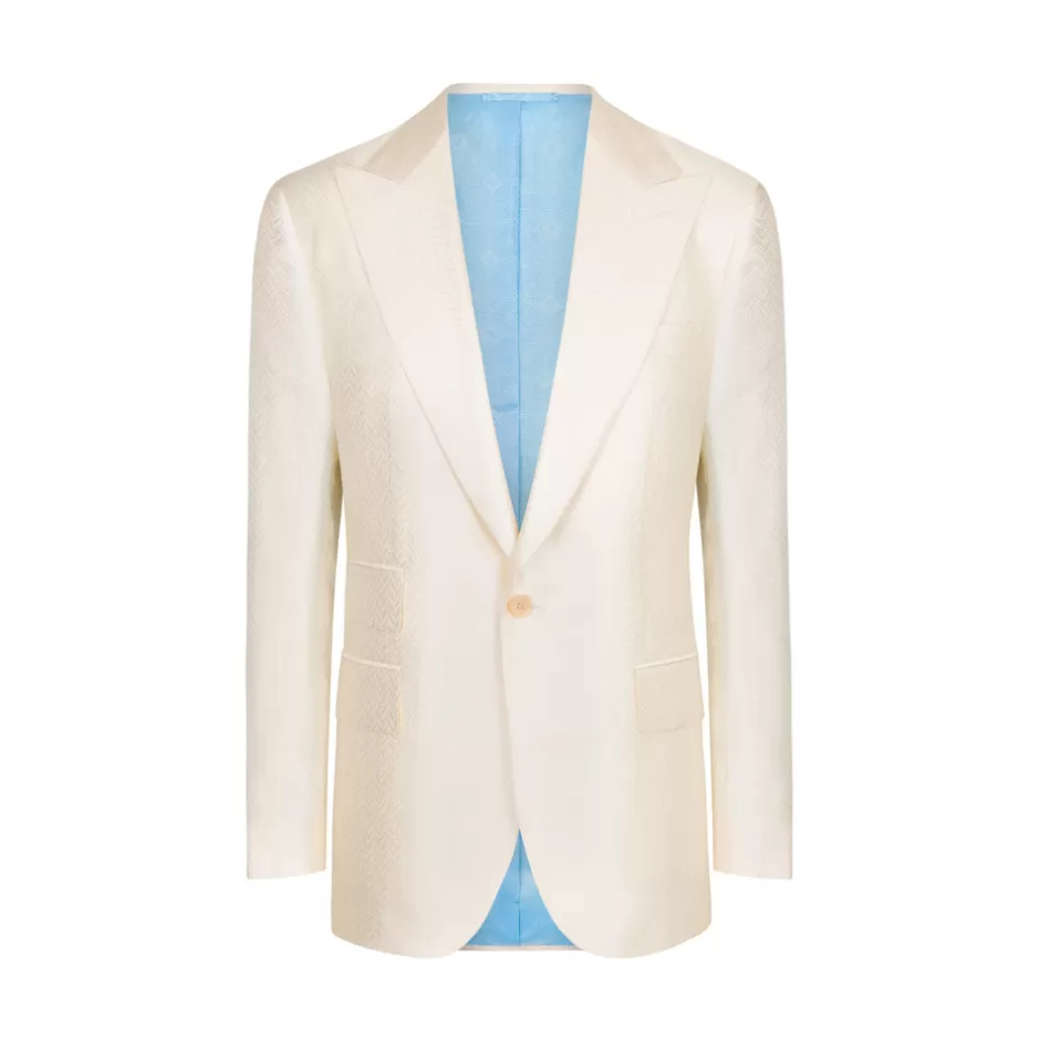 SILK ONE-BUTTON JACKET | Stefano Ricci Discount