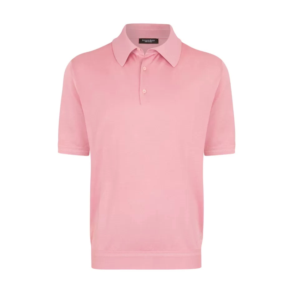 SILK THREE-BUTTON POLO SHIRT | Stefano Ricci Cheap