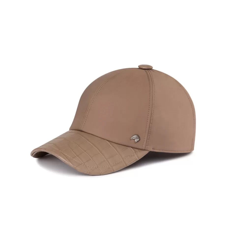 SILK WITH CROCODILE LEATHER BASEBALL CAP | Stefano Ricci Shop