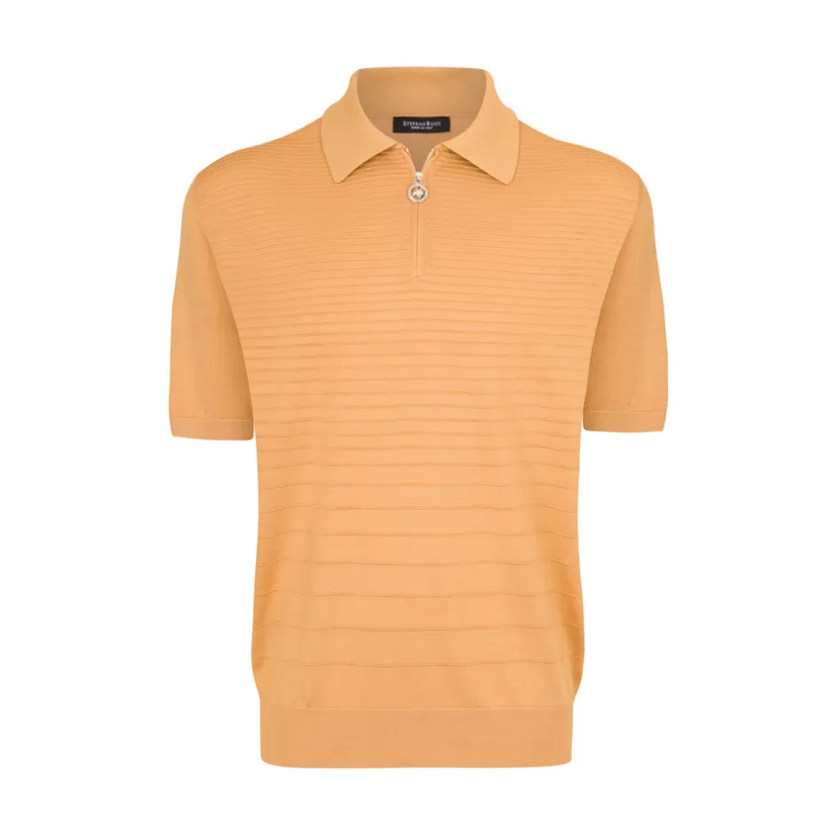 SILK ZIP POLO SHIRT | Stefano Ricci Outlet