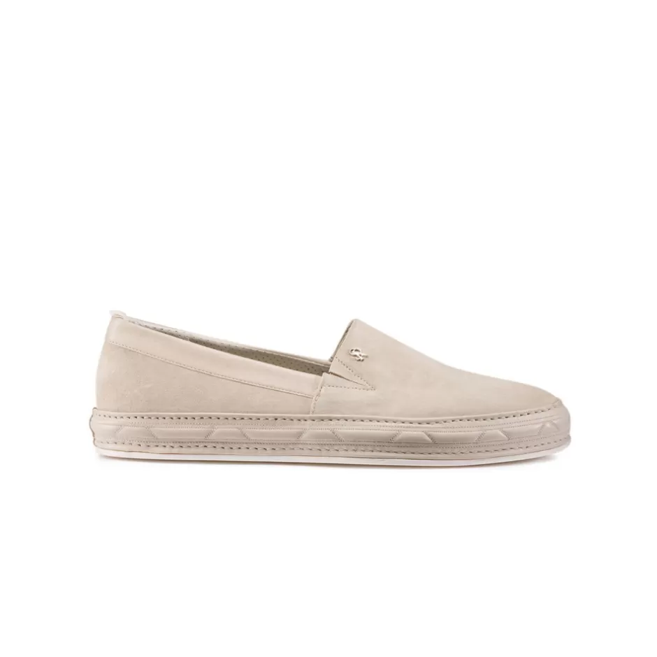 SUEDE AND CALFSKIN LEATHER SLIP-ON SHOES | Stefano Ricci Flash Sale