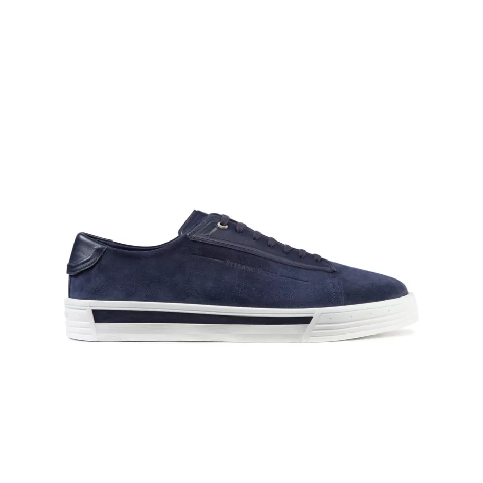 SUEDE AND CALFSKIN LEATHER SNEAKERS | Stefano Ricci Best Sale