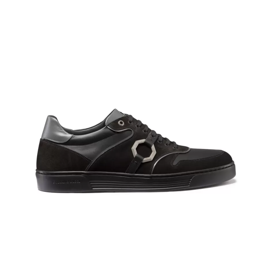 SUEDE AND CALFSKIN LEATHER SNEAKERS | Stefano Ricci Fashion