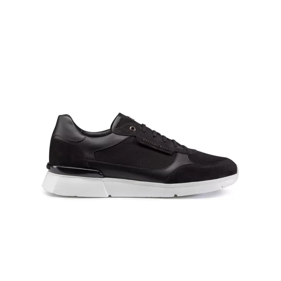 SUEDE AND CALFSKIN LEATHER SNEAKERS | Stefano Ricci Sale