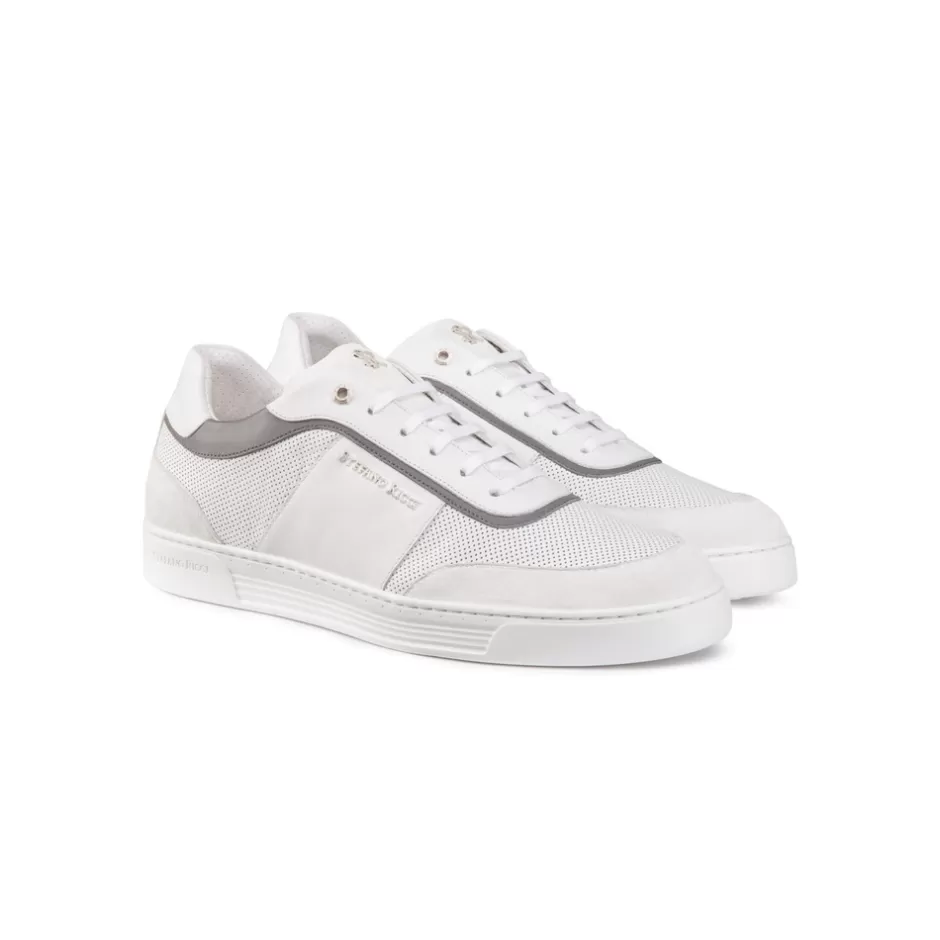 SUEDE AND CALFSKIN LEATHER SNEAKERS | Stefano Ricci Best Sale