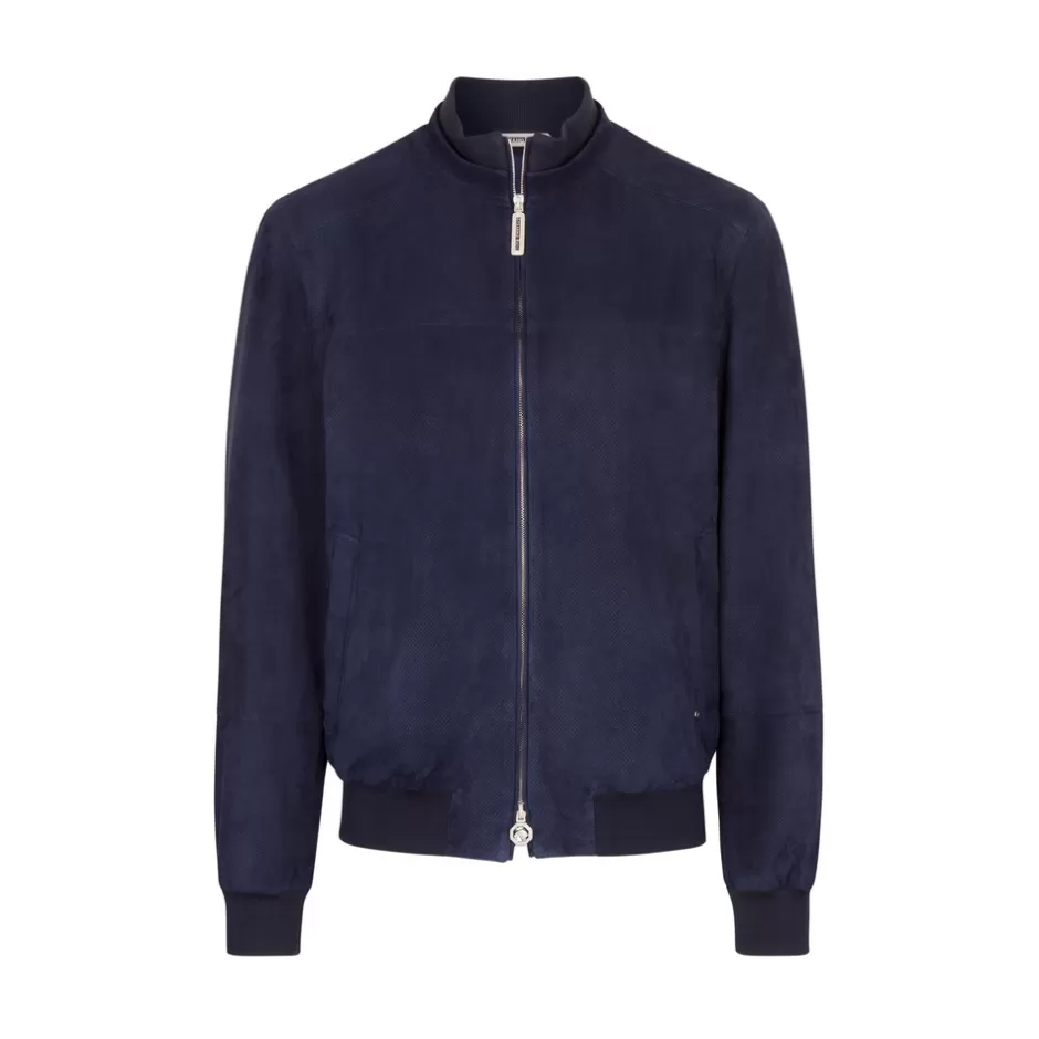 SUEDE AND LAMBSKIN LEATHER BLOUSON | Stefano Ricci Store