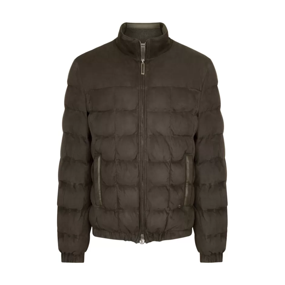 SUEDE DOWN JACKET | Stefano Ricci Clearance