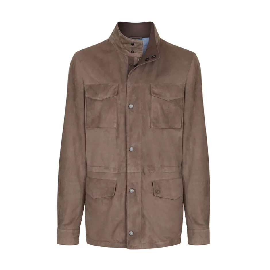 SUEDE FIELD JACKET | Stefano Ricci Flash Sale