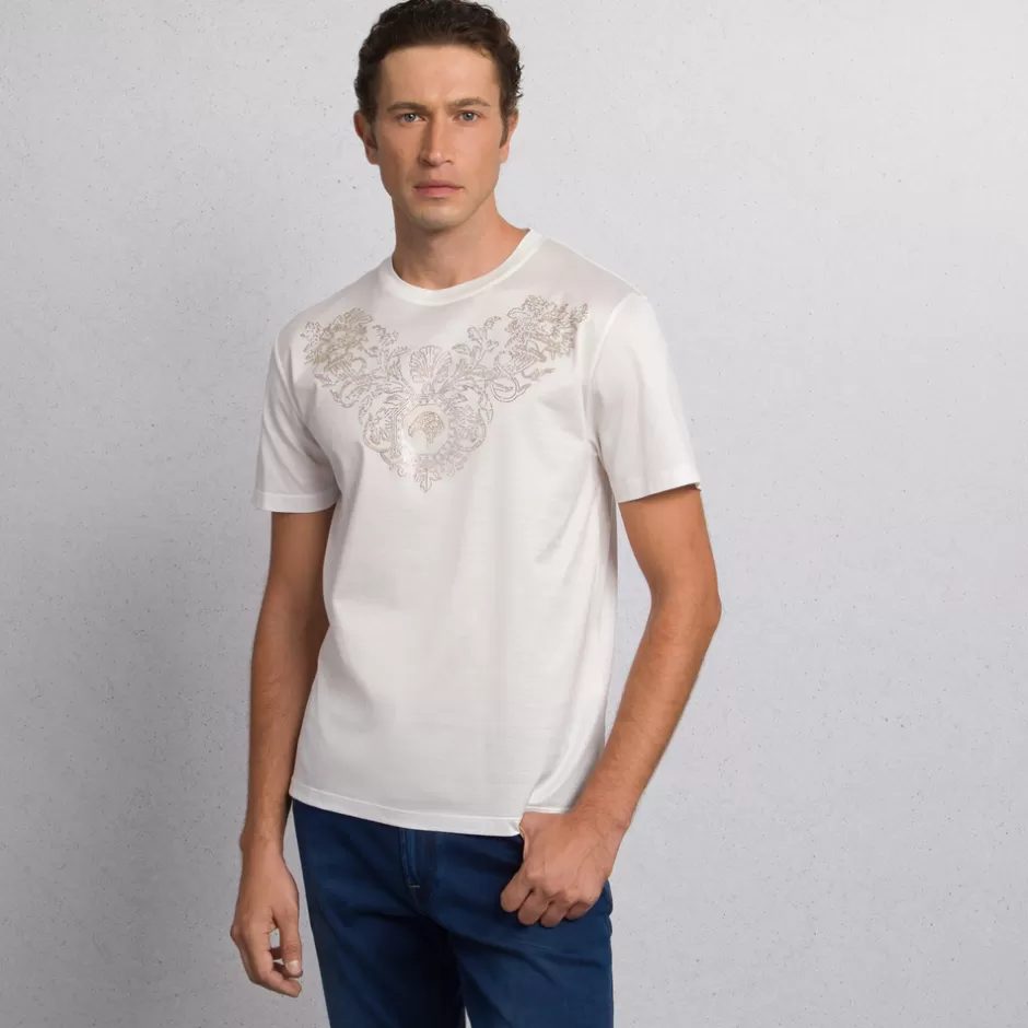 SWAROVSKI COTTON T-SHIRT | Stefano Ricci Discount