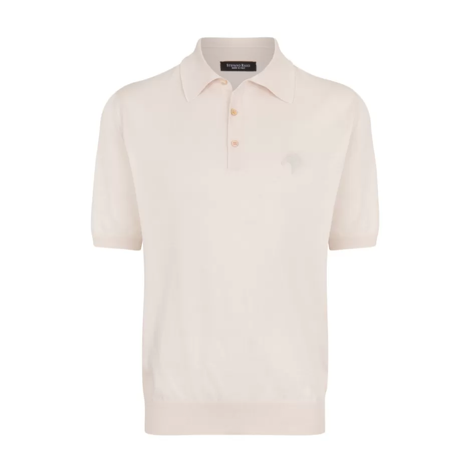 THREE-BUTTON POLO SHIRT | Stefano Ricci Best Sale