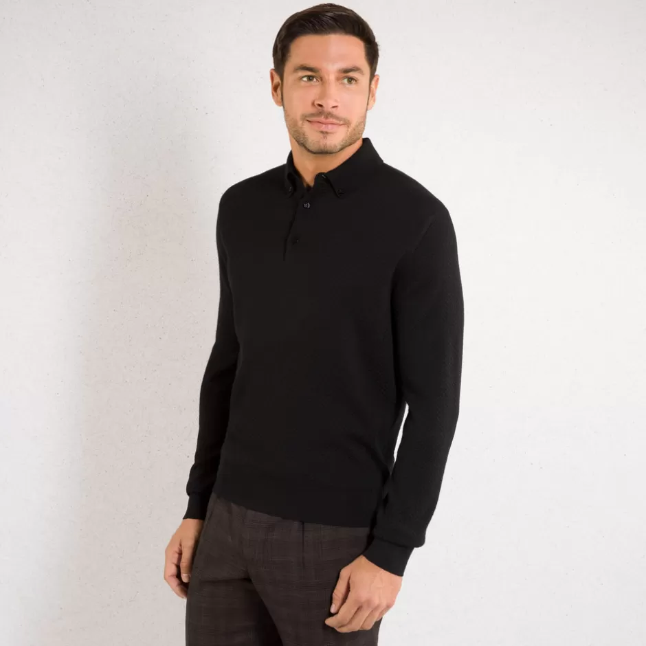 THREE-BUTTON POLO SHIRT | Stefano Ricci Clearance