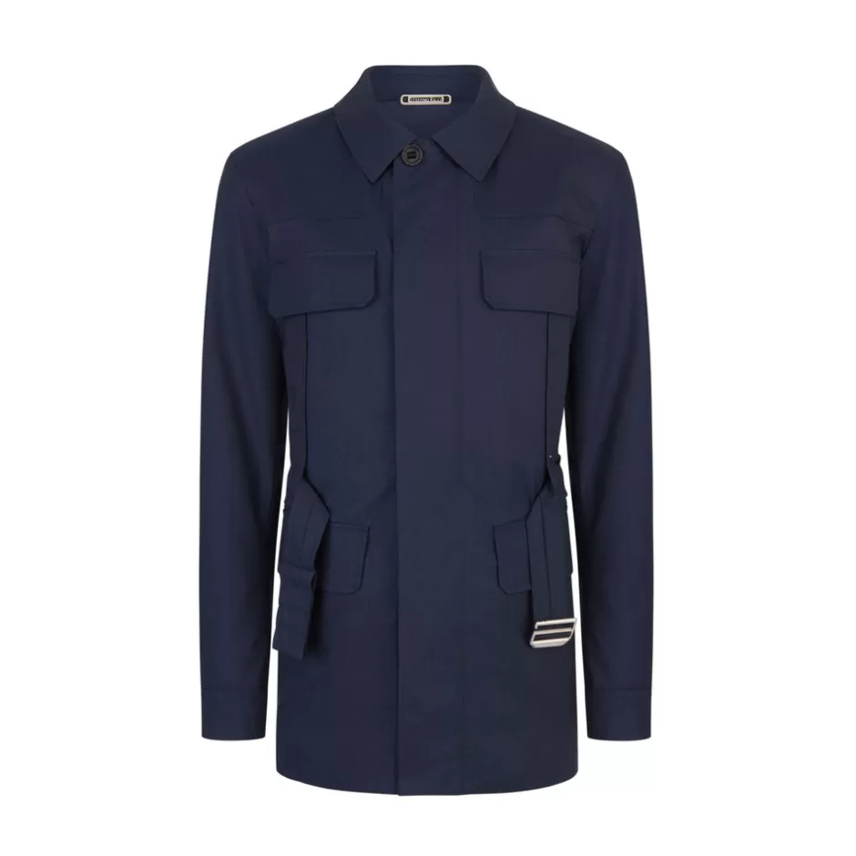 VIRGIN WOOL AND NAPA FIELD JACKET | Stefano Ricci Clearance