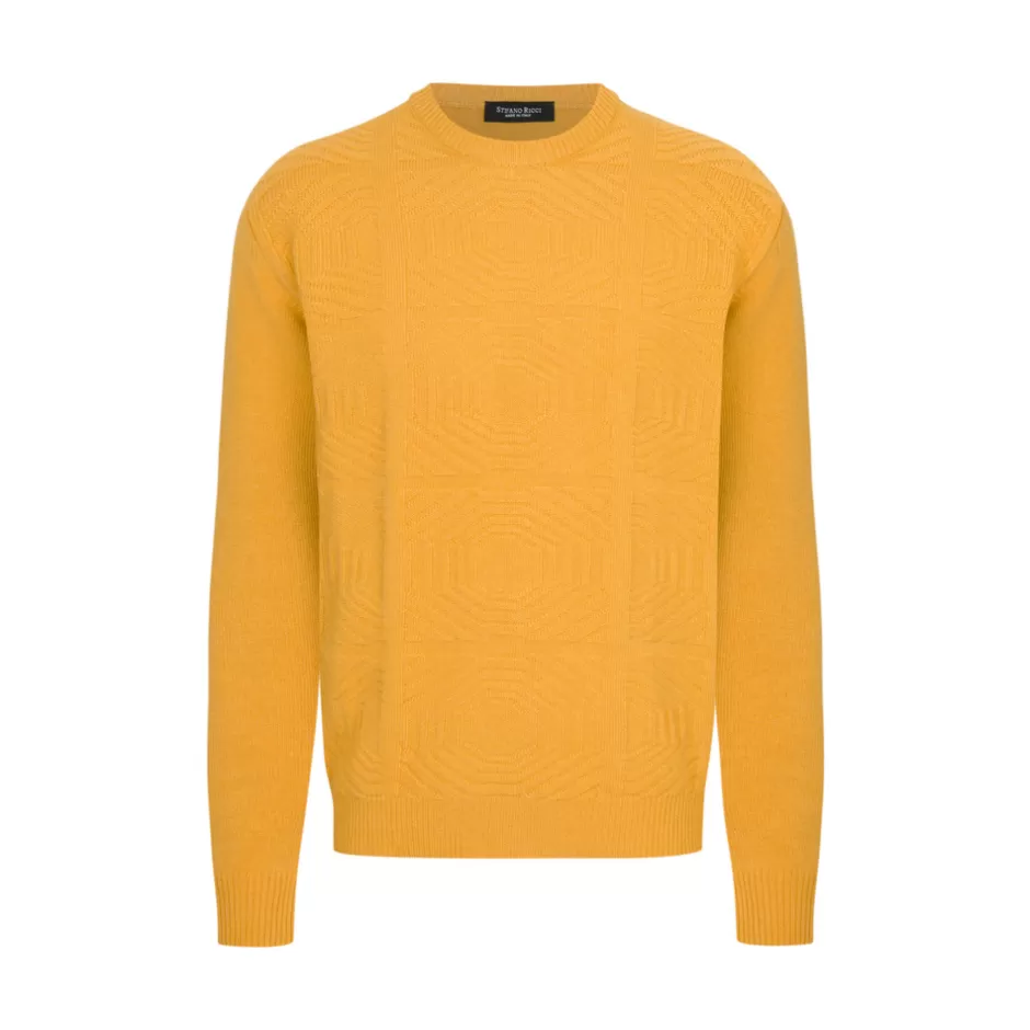 WOOL AND CASHMERE CREWNECK SWEATER | Stefano Ricci Hot