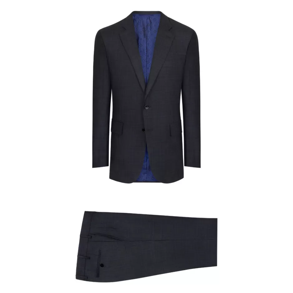 WOOL AND CASHMERE TWO-BUTTON SUIT | Stefano Ricci Sale