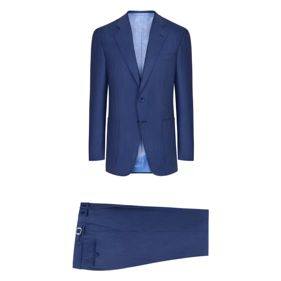 WOOL AND CASHMERE TWO-BUTTON SUIT | Stefano Ricci Shop