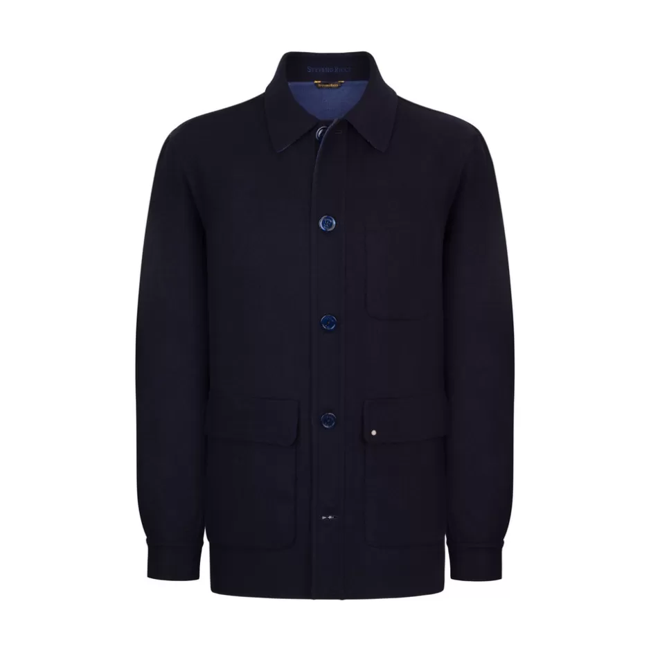 WOOL AND LAMBSKIN LEATHER JACKET | Stefano Ricci New